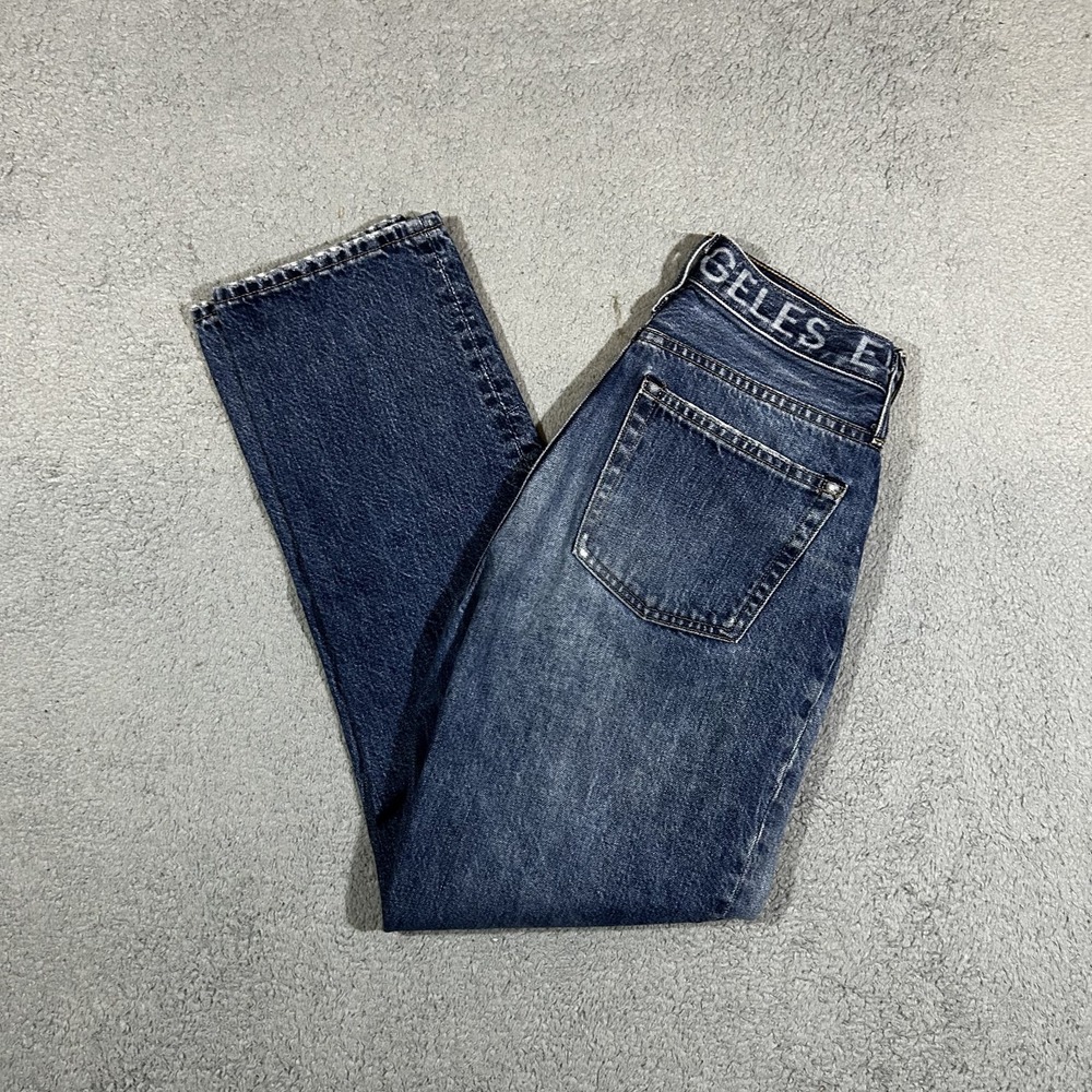 Everlane 90s Cheeky Straight Jean Washed Blue Women Size 25 #2124